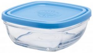 Салатник c крышкой Duralex Lys Carre квадратный 610 мл 14x14 см (9021AM12)