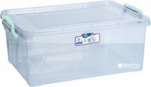 Контейнер для хранения Irak Plastik с крышкой 10 л Прозрачный (4653kmd)