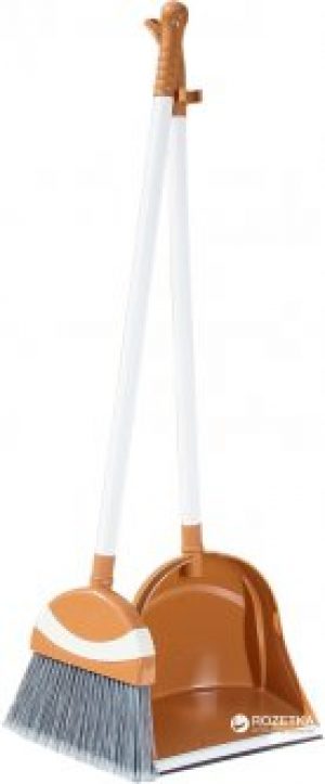 Совок и щетка Irak Plastik Polo Кремовая (4681kmd)