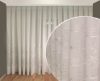 Тюль Декор-Ин Лен Неаполь Белая с белой вышивкой на льне 300х245 (ROZ6400056338)