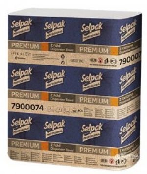 Упаковка бумажных полотенец Selpak Professional Premium Z двухслойные 200 листов 20 упаковок (32660134)