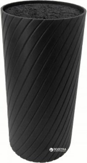 Подставка для ножей Lessner 11 х 22 см Черная (77843)