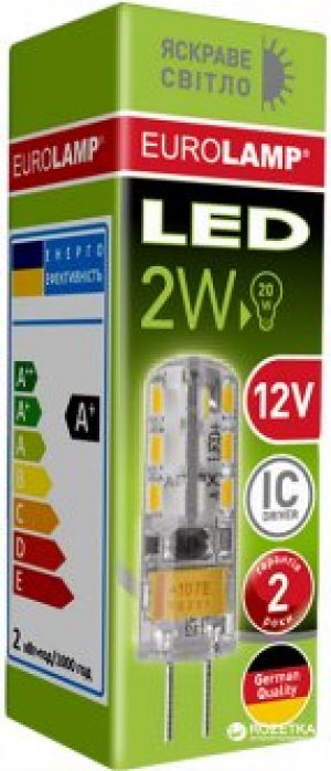 Светодиодная лампа Eurolamp LED G4 силикон 2W 4000K 12V (LED-G4-0240(12))