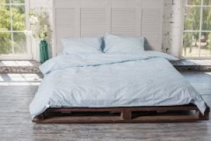 Комплект постельного белья Novita Ранфорс 10-0090 Blue 210х220 см (ROZ6205021414)