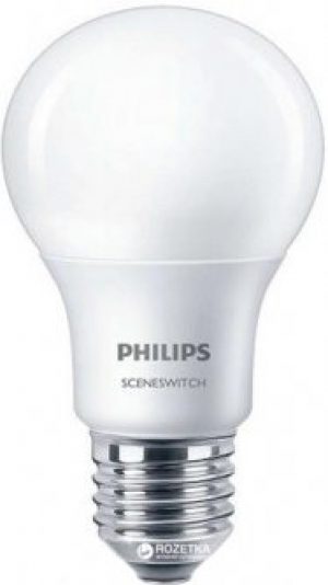 Светодиодная лампа Philips Scene Switch A60 3S 9-70W E27 3000 (929001208707)