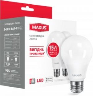 Светодиодная лампа Maxus A70 15W теплый свет E27 (2-LED-567-01)
