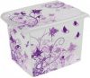 Ящик для хранения Keeeper Puple Romance 29 x 27 x 39 см 20.5 л Прозрачный (2812kee)