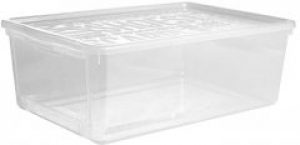 Ящик для хранения обуви Plast Team 26 x 14 x 39 см Прозрачный (1988tea-прозрачный)