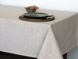 Скатерть Зоряне сяйво Лен 145x180 см (145180_Лен коричневый)