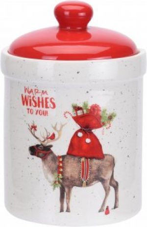 Банка для сыпучих продуктов Excellent Houseware 14.3x14.3x22.4 см (AZD100590_deer)