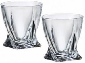 Набор стаканов для виски Bohemia Quadro 340 мл 2 шт (b2k936-99A44)