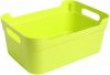Корзинка пластиковая Heidrun с ручками 34х24 h14 см 12 л Салатовая (1083_салатовый)