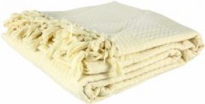 Пике IzziHome Checkers 220x240 Кремовое (2200000543851)