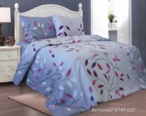 Комплект постельного белья Зоряне сяйво Бязь Веточка 210x216 см (4126_4749