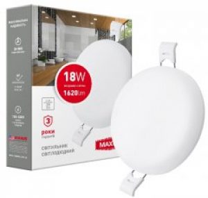 Потолочный светильник MAXUS SP Edge 18W 4100К (круг) (1-MSP-1841-C)