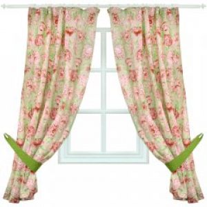 Штора Прованс Пионы 140x170 см 2 шт (4823093411883)