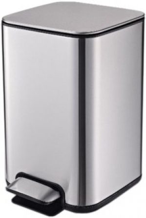 Ведро для мусора JAH с педалью 13 л Тёмно-серебряный металлик (6329Kmd)
