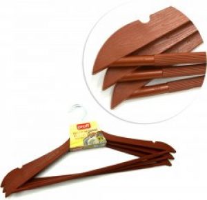 Набор вешалок для одежды Proff "Wooden Design" 3 шт Brown (PF2601849/Br)