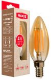 Cветодиодная лампа MAXUS C37 FM 4W 2200K 220V E14 Amber (1-LED-7037)
