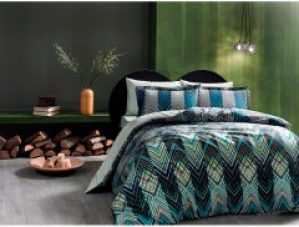 Комплект постельного белья TAC Сатин Shanghai sari V01 200x220 (svt-2000022213110)