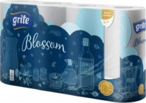 Бумажные полотенца Grite Blossom 2 слоя 88 листов 4 рулона (4770023348699)