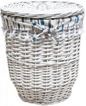 Корзина бельевая Natural House Graphics с крышкой 37х44 см Белая (FB-55M)