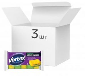 Упаковка губок кухонных Vortex универсальных 3 пачки по 5 шт (15104750)