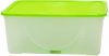 Контейнер для хранения Алеана Евро с крышкой 9.6 л 38х27.5х15.5 см Оливковый (AL31602/Ol)