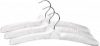 Набор атласных вешалок МД 38х15 см 3 шт Белый (RE09610)