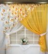 Кухонные шторы Ромашка Декор Текстиль Желтый 300х180см (Арт.31989)