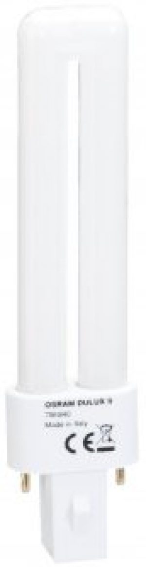 Люминесцентная лампа OSRAM Dulux S 7W 400Lm 4000K G23 (4050300010571)