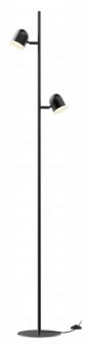 Торшер MAXUS MSL-01F 2x4W 4100K черный (2-MSL-10841-FB)