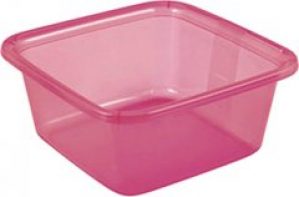 Миска квадратная Curver прозрачная 26х26х10.5 см 4.5 л Красная (857cur-красный)