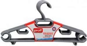 Вешалка Proff TRENDY для одежды пластиковая набор №6 Серая (PF2608544/Gry)