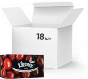 Упаковка салфеток Kleenex Family двухслойных косметических 18 пачек по 150 шт (5029054220399)