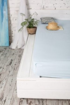 Простынь на резинке Novita L.Blue 180х200 см (180*200 рис.00-0051 L.Blue)