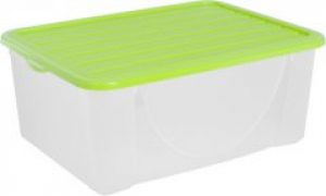 Емкость для хранения Алеана с крышкой 9.6 л 38 x 27.8 x 15.5 см Оливковая (122041-олив)