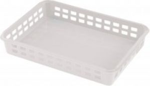 Корзина пластиковая Heidrun А4 35x25 h6 см Белая (1096_белый)