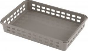 Корзина пластиковая Heidrun А4 35x25 h6 см Серая (1096_серый)