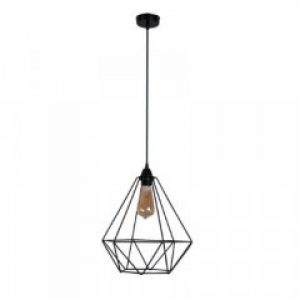 Подвесной светильник Рубин маленький черного цвета в стиле Лофт