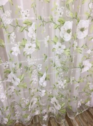 Тюль Декор Текстиль Петуния Салатовая
