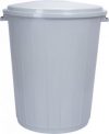 Ведро с крышкой Violet House Баттал 50 л 50х43х43 см Grey (0133 Баттал GREY с/кр.50 л)