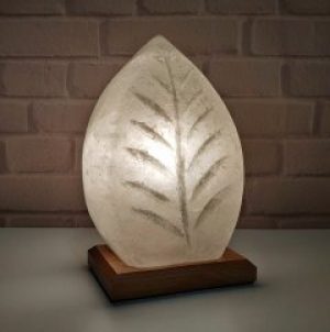 Настольная лампа- Ночник HealthLamp Листик из природной Соли с регулятором яркости
