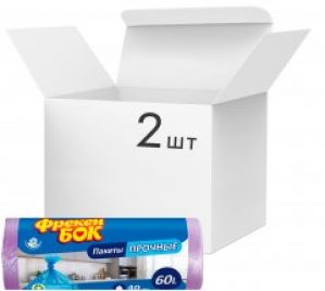 Упаковка пакетов для мусора Фрекен БОК 60 л 2 пачки по 40 шт Фиолетовые (16116720)