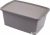 Ящик для хранения пластиковый Heidrun Intrigobox с крышкой 59х39 h26 см 40 л Коричневый (4512_коричневый)