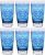 Набор высоких стаканов Cerve Шарм Голубой 6 шт х 400 мл (650-668)