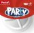 Тарелка пластиковая Paclan Party Classic белая трехсекционная 260 мм 6 шт (4607036872548)