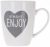 Чашка Excellent Houseware 350 мл (Q75900210_always_enjoy_gray)