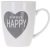 Чашка Excellent Houseware 350 мл (Q75900210_always_happy_gray)