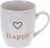 Чашка Excellent Houseware 200 мл (Q75900220_happy)